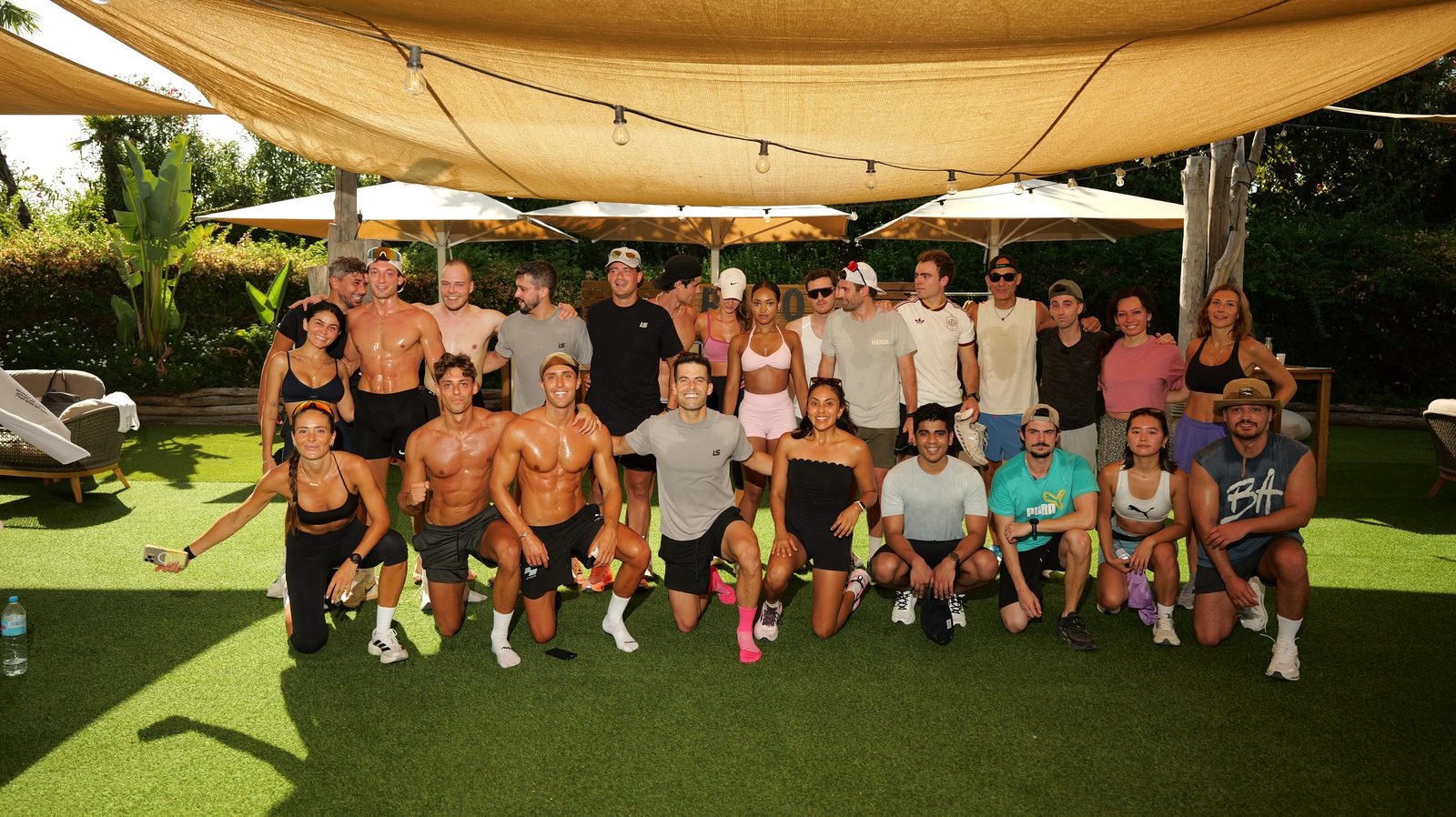 Fotografía de grupo evento wellness Barcelona