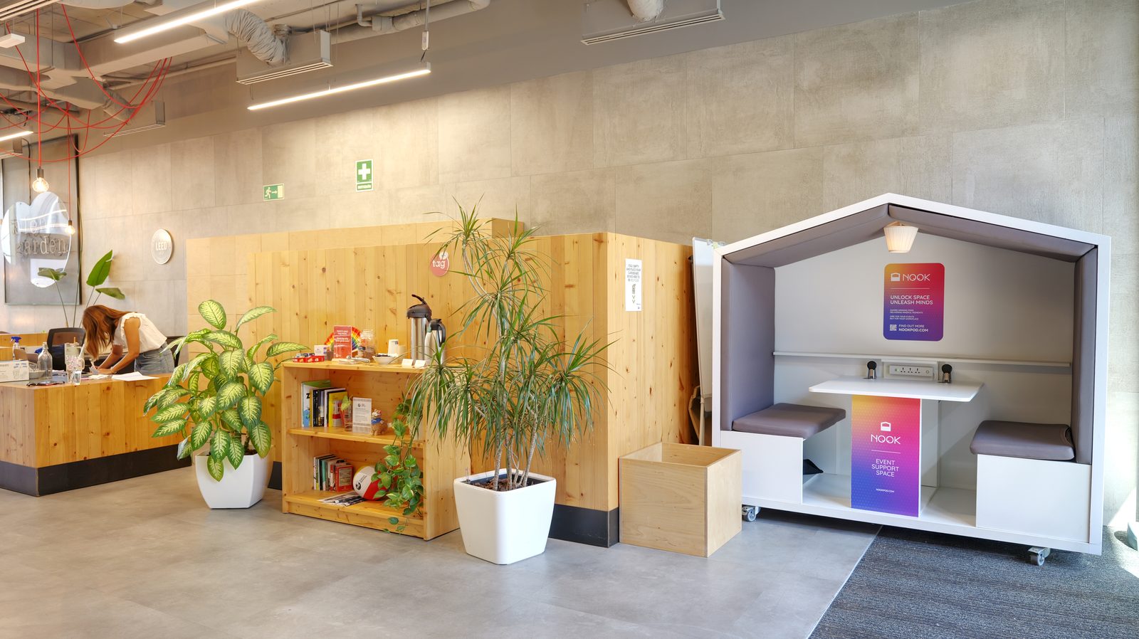 Fotografía de recepción de oficina Barcelona